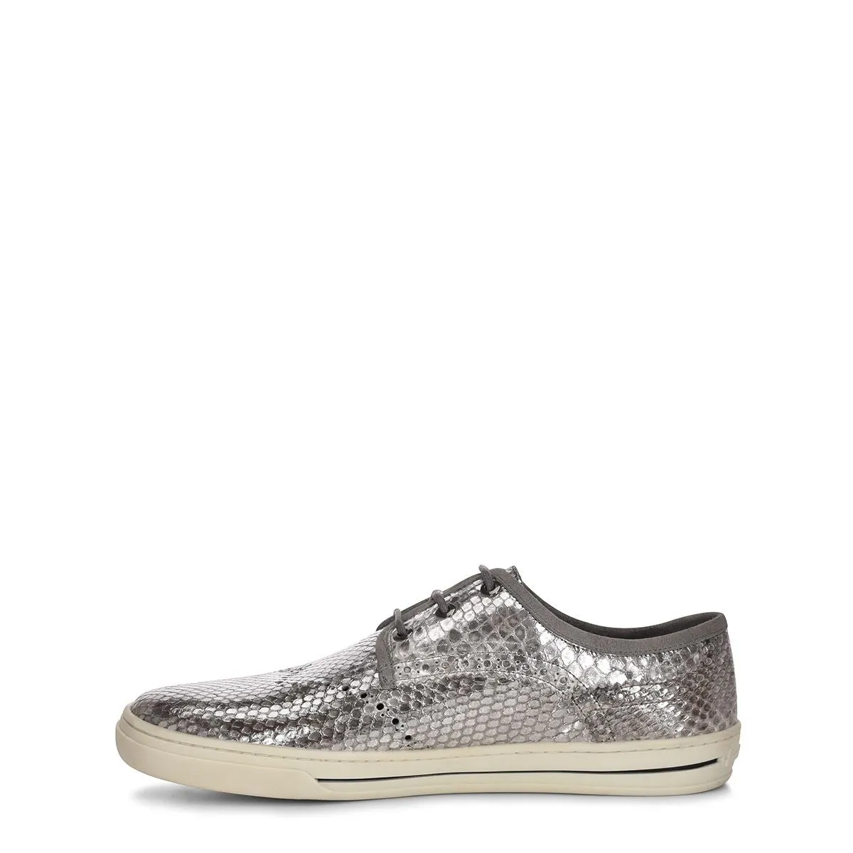 07QPBAB - Cuadra silver casual fashion python derby sneakers for women