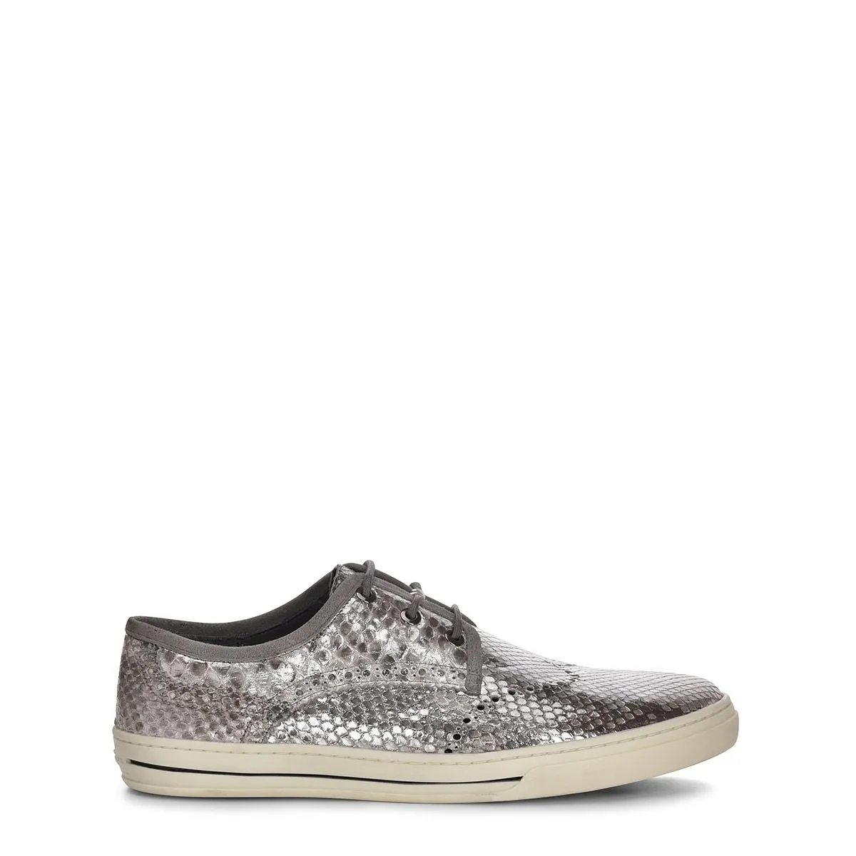 07QPBAB - Cuadra silver casual fashion python derby sneakers for women