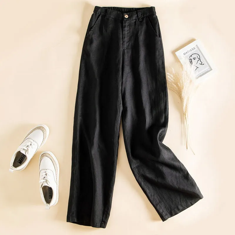 High Waist Wide Leg Pants