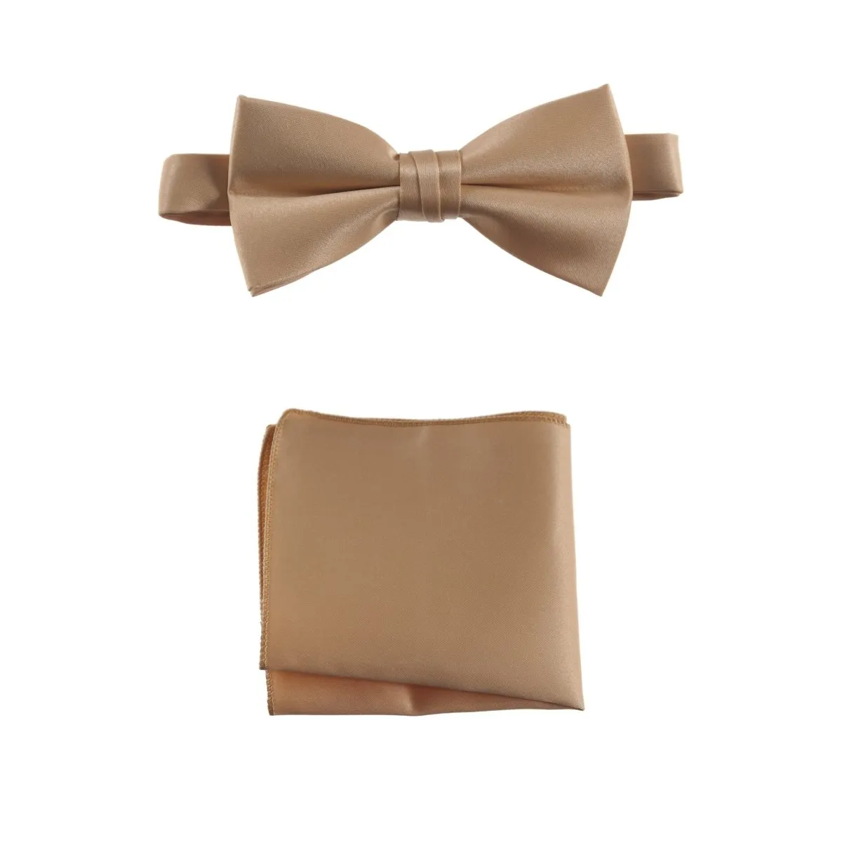 Pre-tied Bow Tie and Pocket Square Handkerchief Sets