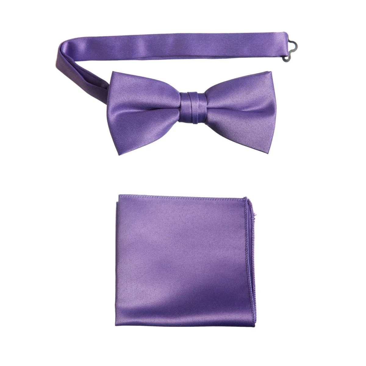 Pre-tied Bow Tie and Pocket Square Handkerchief Sets