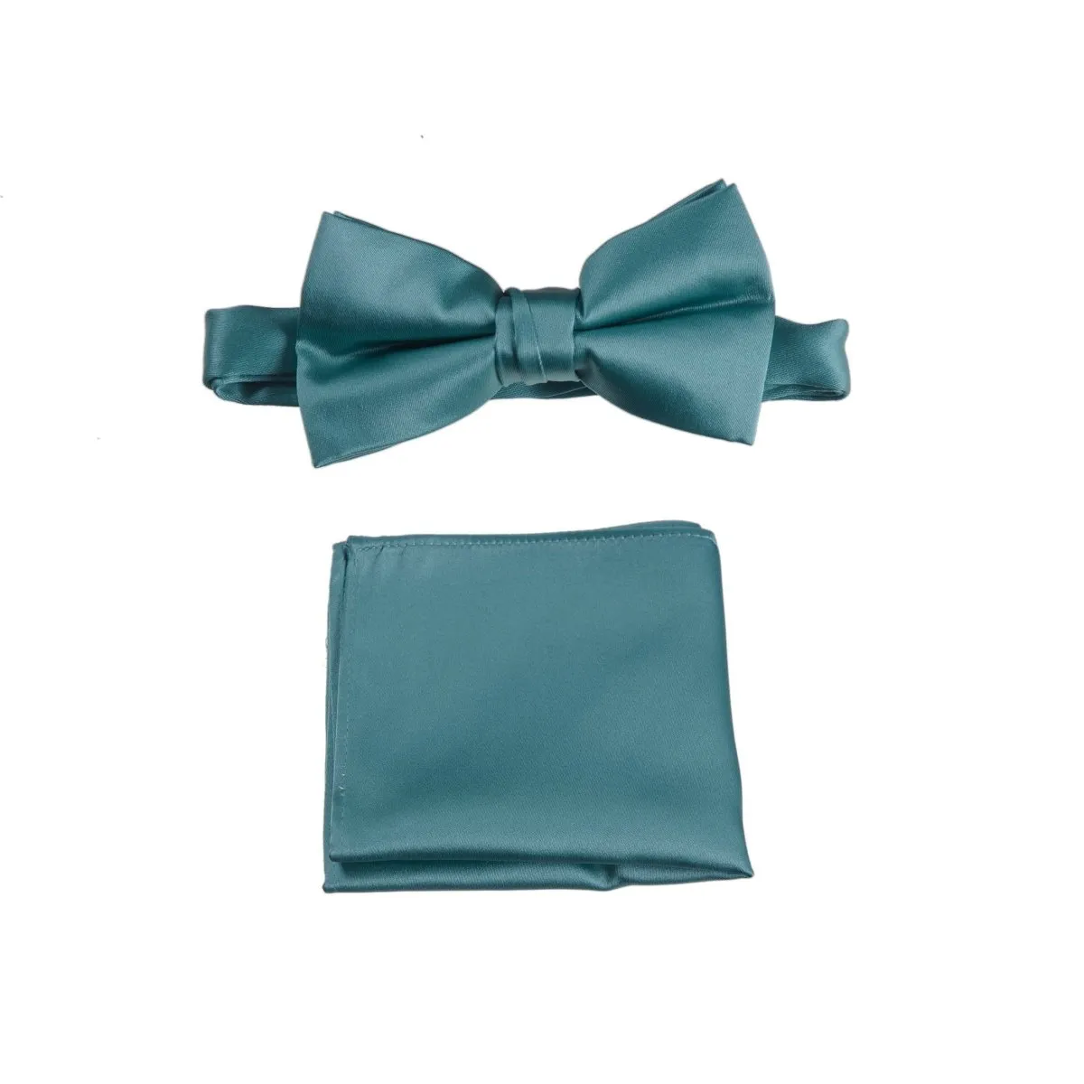 Pre-tied Bow Tie and Pocket Square Handkerchief Sets