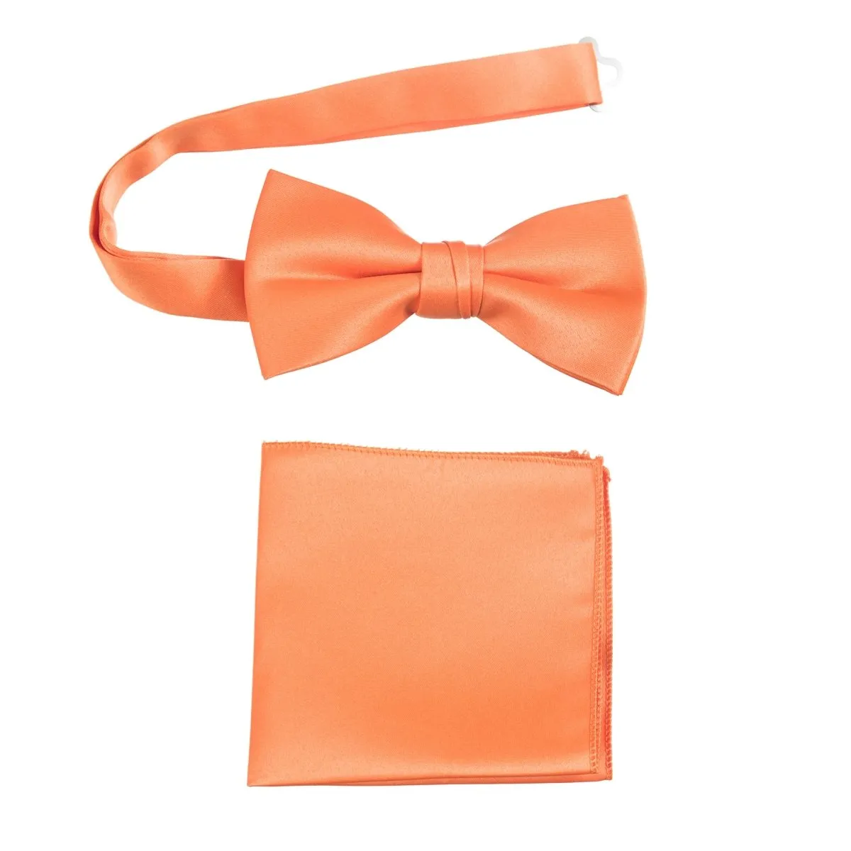 Pre-tied Bow Tie and Pocket Square Handkerchief Sets