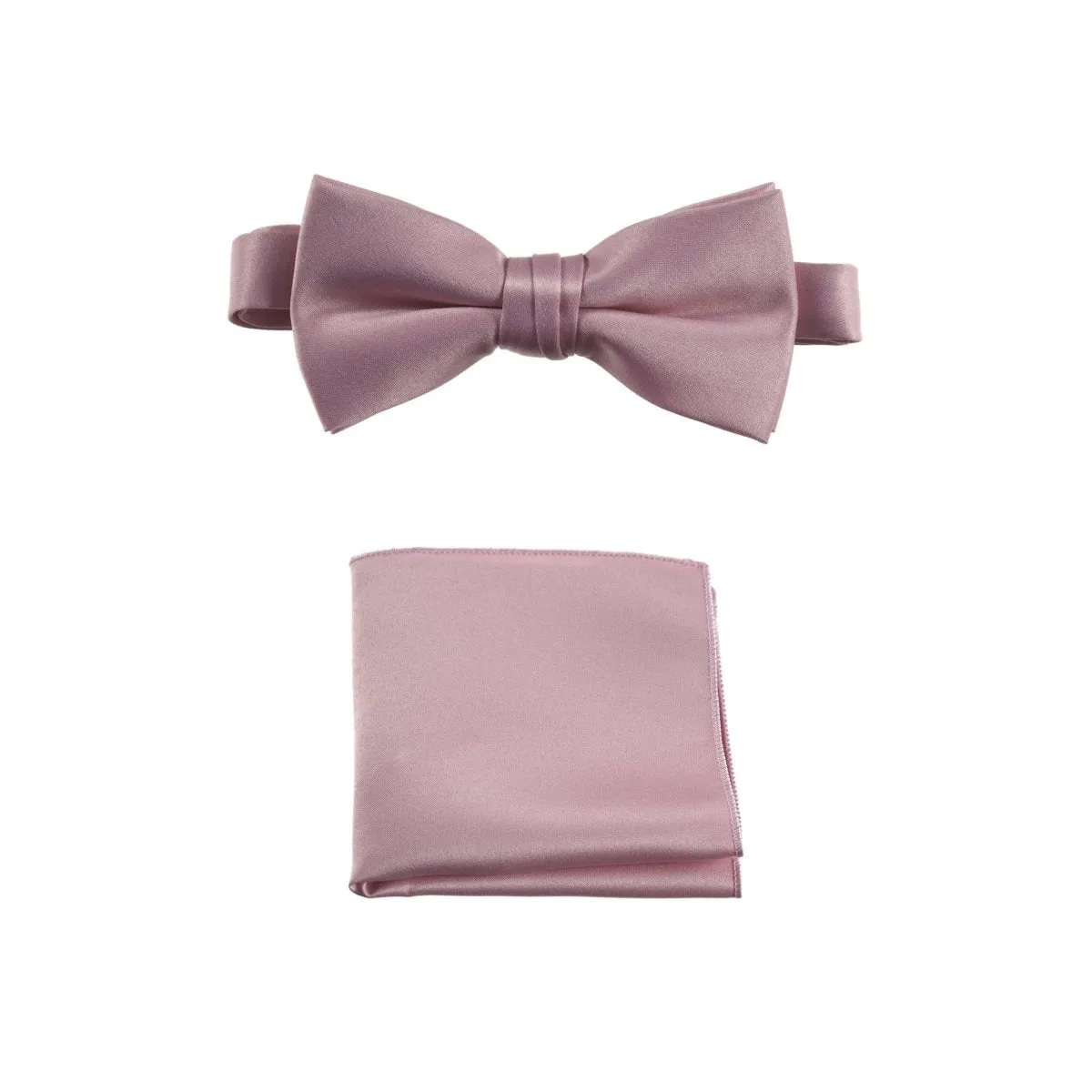 Pre-tied Bow Tie and Pocket Square Handkerchief Sets