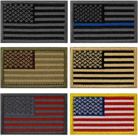 American USA Flag Patch 6 PACK