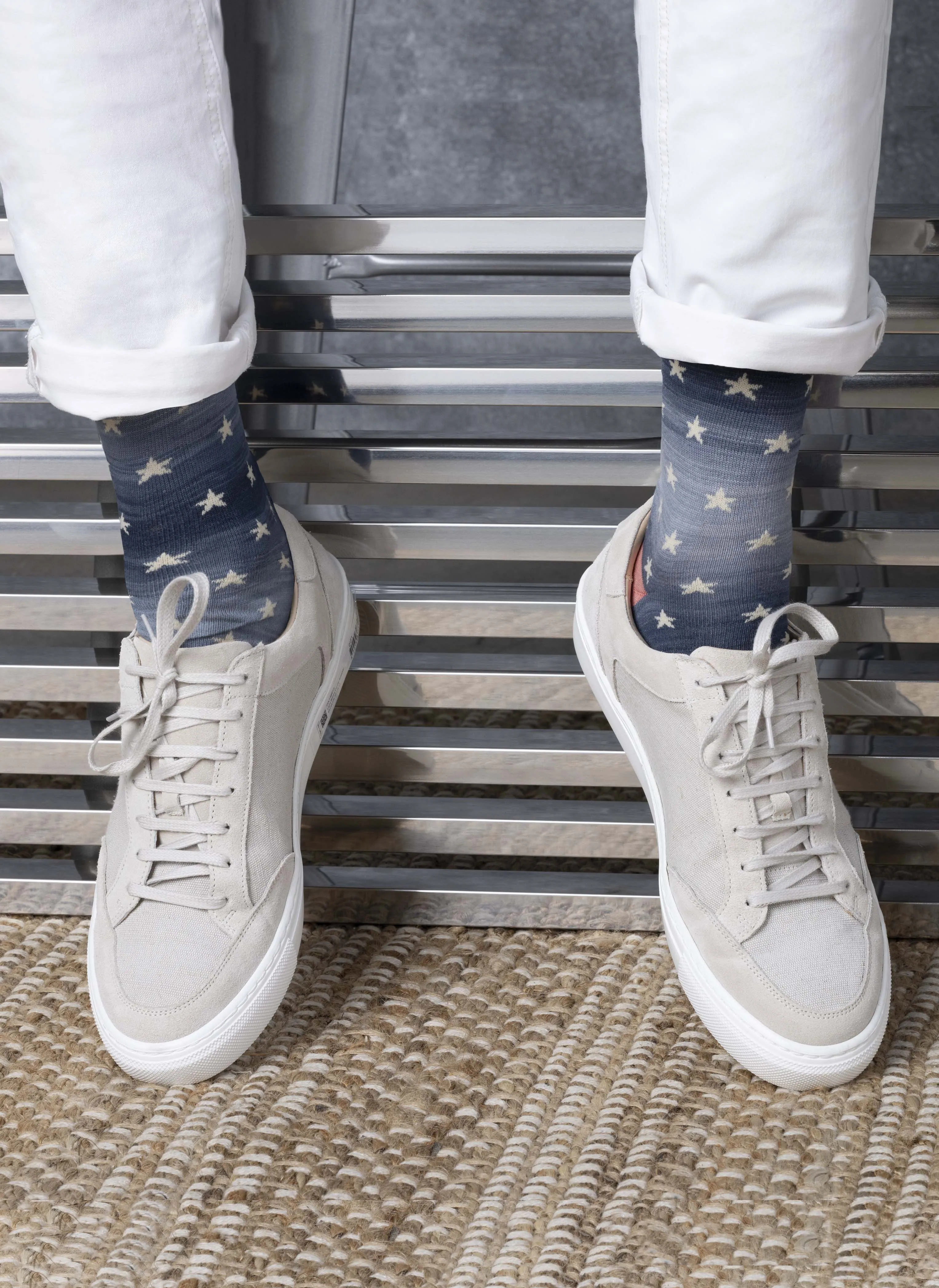 Americana Sock-Space Dye Stars