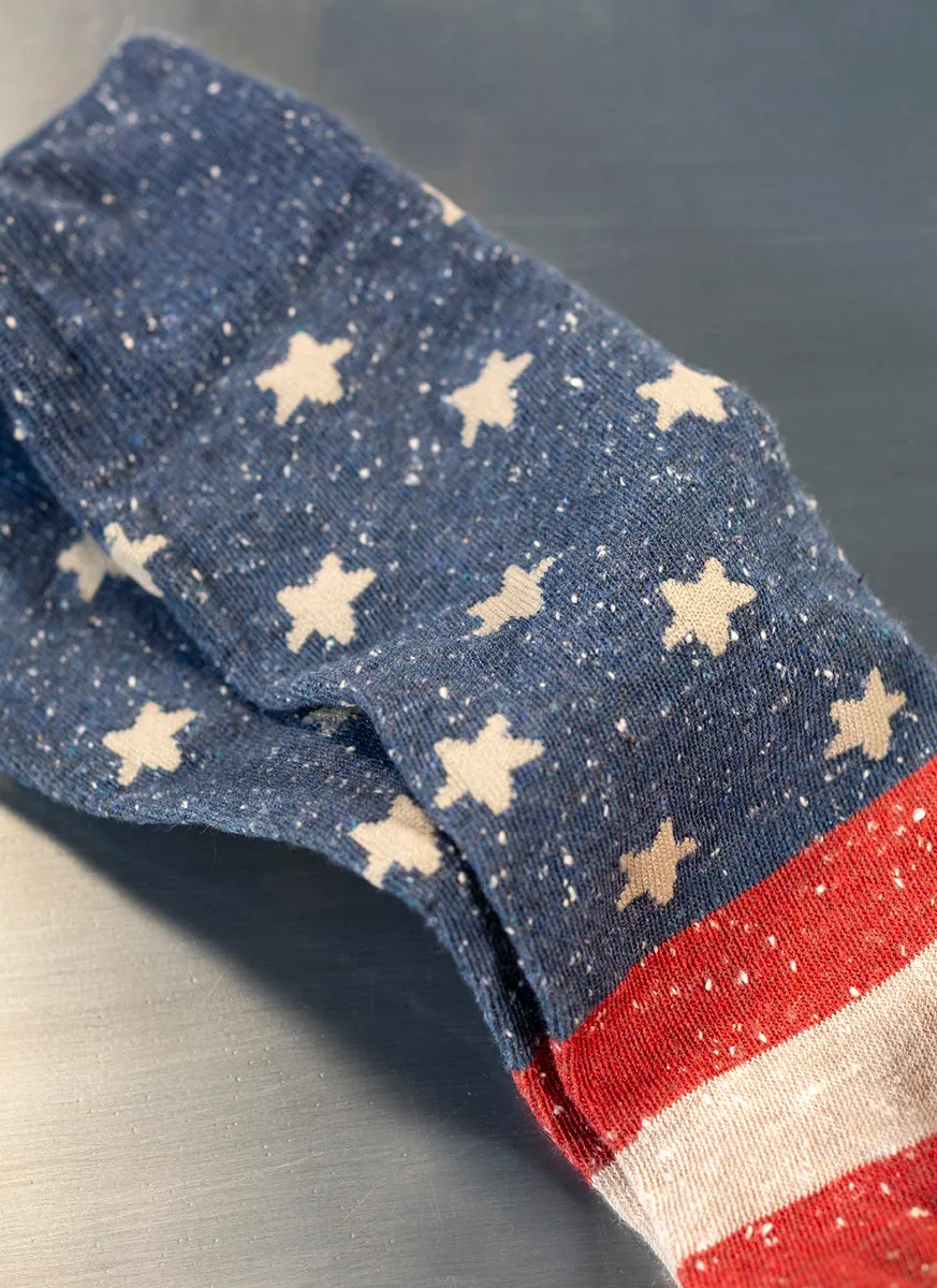 Americana Sock-Vintage Flag