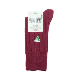 Australian Merino & Alpaca Wool Blend Socks (Medium) - Men's, Women's Super Warm Socks