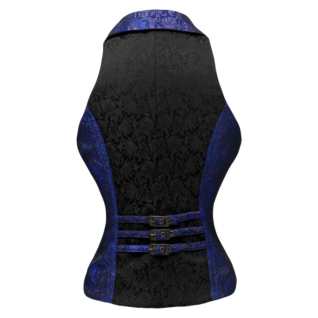 Axelle Blue Jacquard Waistcoat