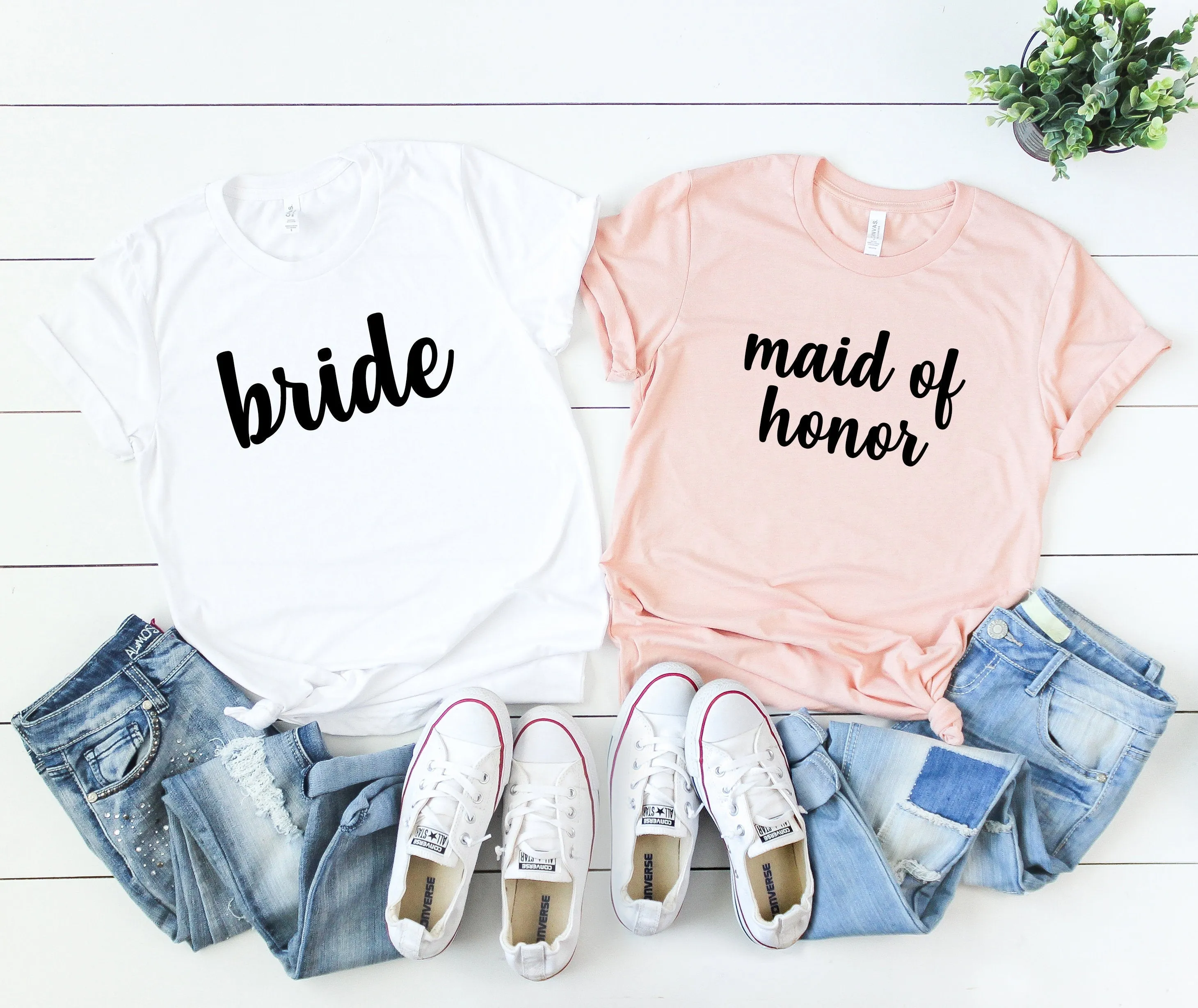 bridal party shirts - made of honor shirt -  bride shirt - bridal shirts - bridesmaid shirts - bridal party gift - bachelorette party shirts