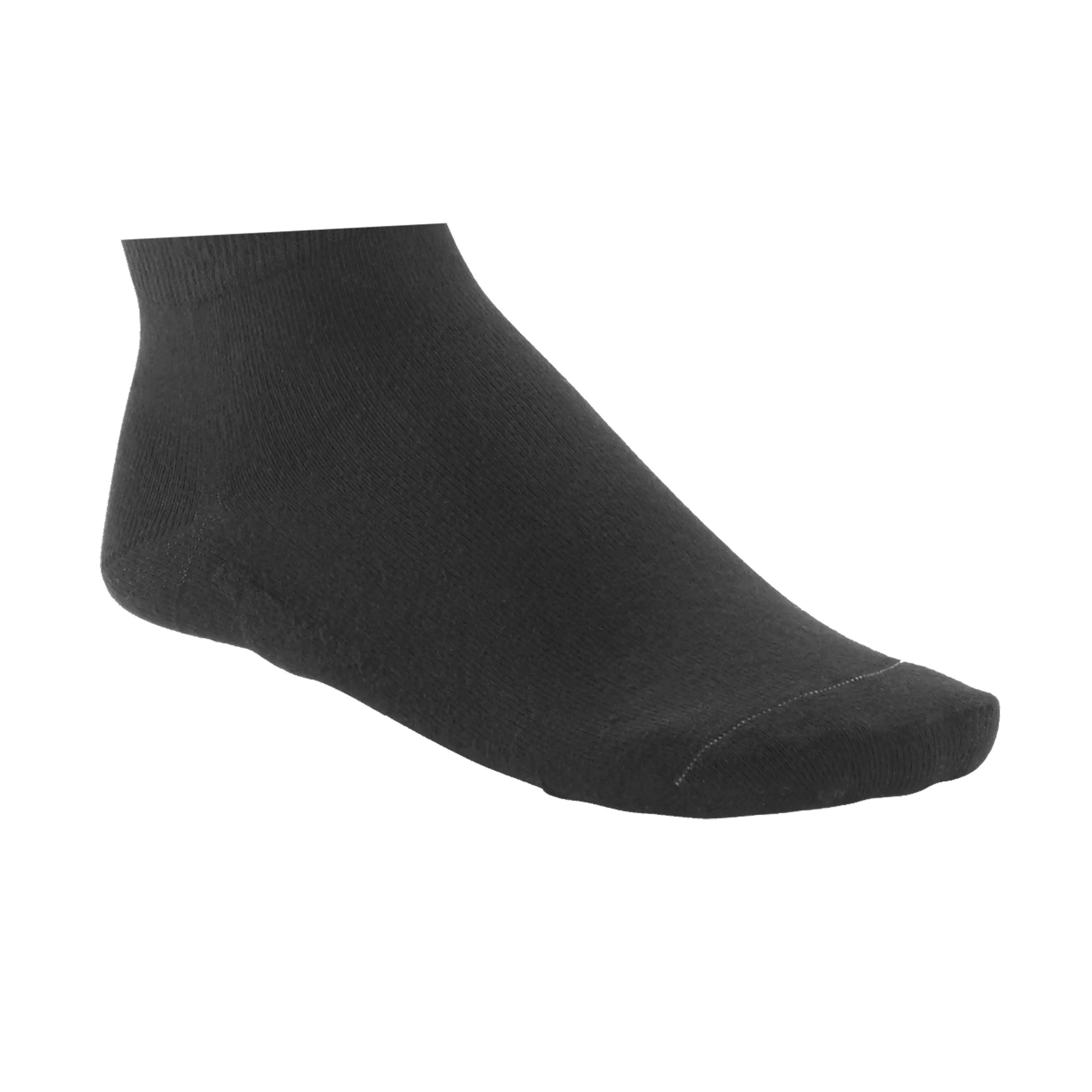 Cotton Sole Sneaker Socks Men Black 2pk