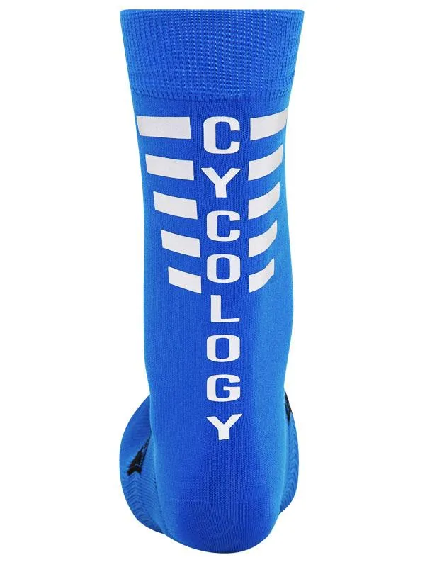 Cycology Reflective Logo Cycling Socks Blue