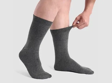 FitVille Diabetics Loose Ankle Socks Pack of 5 (Unisex)