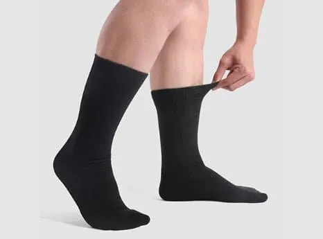 FitVille Diabetics Loose Ankle Socks Pack of 5 (Unisex)