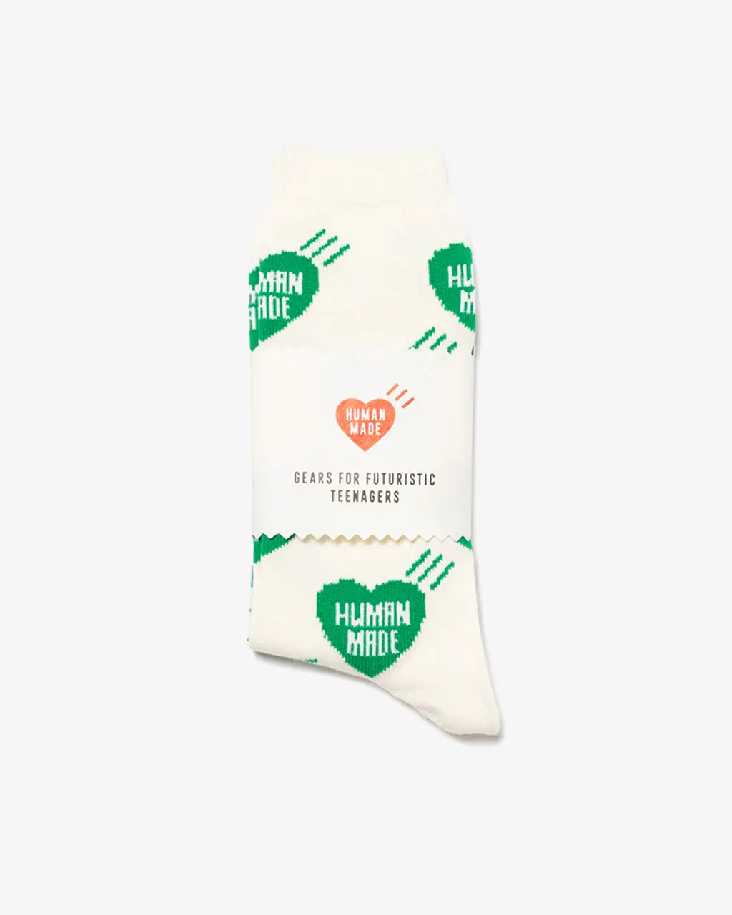 Heart Socks Green