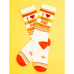 I Love Mac n Cheese Unisex Gym Crew Socks