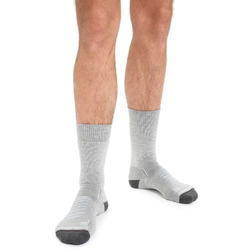 icebreaker Merino Men's Hike  Heavy Crew Socks - Dawn Lucid Heather Snow