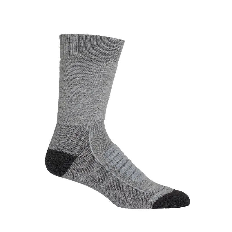 icebreaker Merino Men's Hike  Heavy Crew Socks - Dawn Lucid Heather Snow