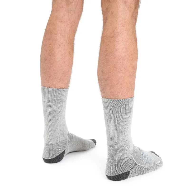 icebreaker Merino Men's Hike  Heavy Crew Socks - Dawn Lucid Heather Snow