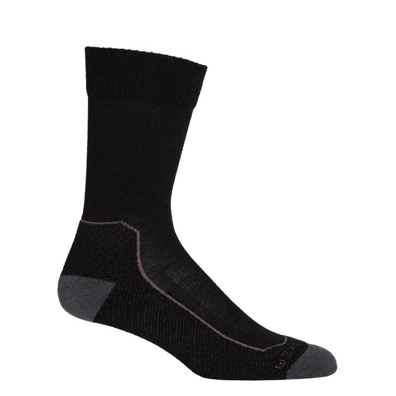 icebreaker Merino Men's Hike  Light Crew Socks - Black Ember