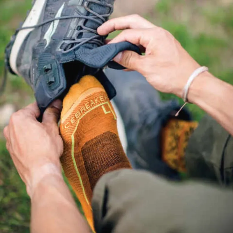 icebreaker Merino Men's Hike  Light Crew Socks - Black Ember