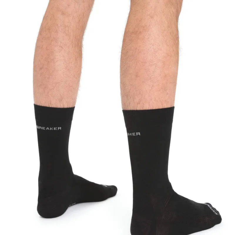 icebreaker Merino Men's Hike Liner Crew Socks - Black