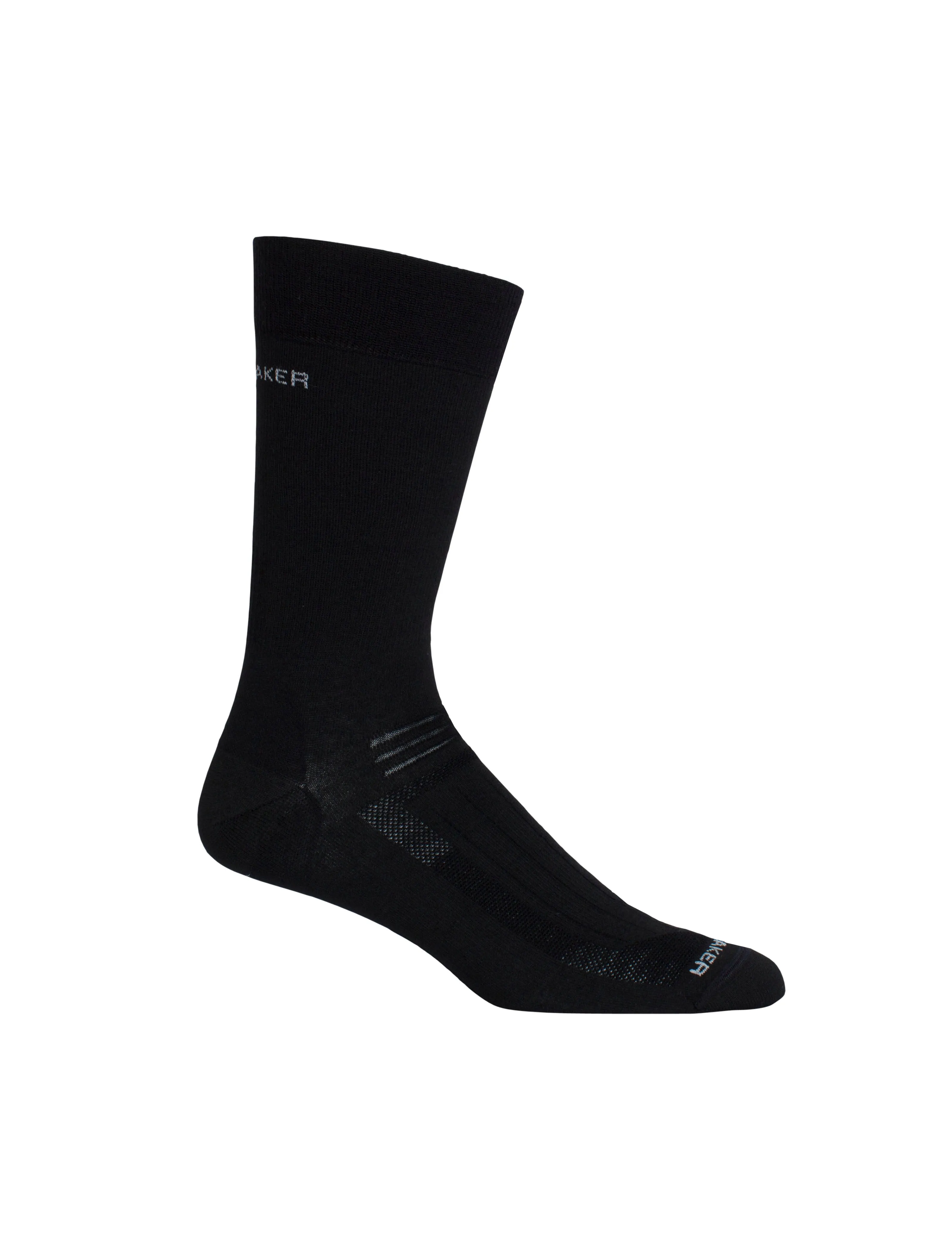 icebreaker Merino Men's Hike Liner Crew Socks - Black