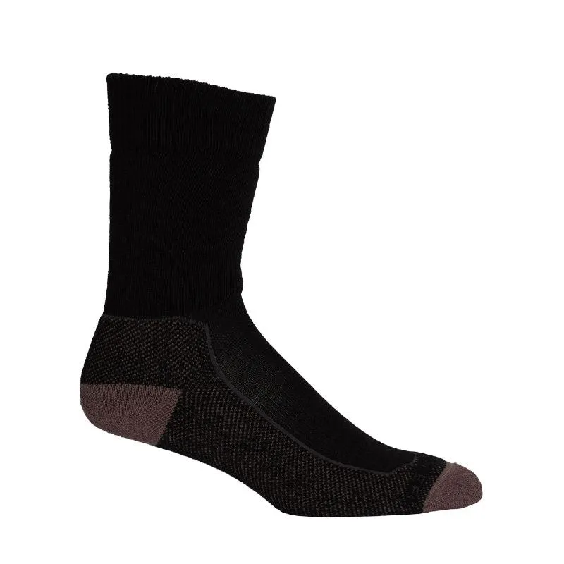 icebreaker Merino Men's Hike  Medium Crew Socks - Black Dawn Lucid