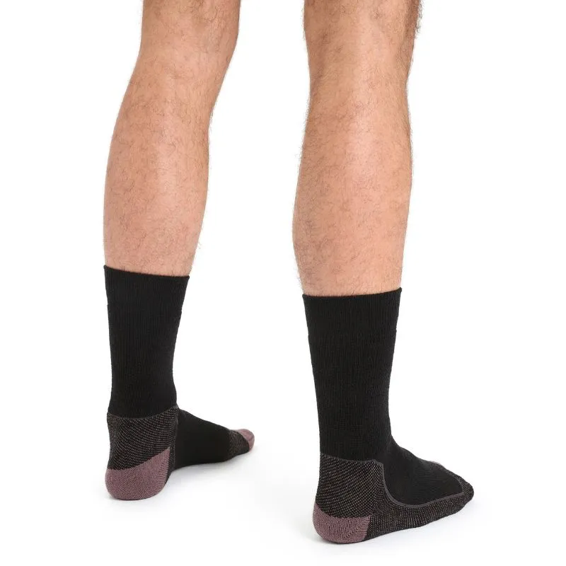 icebreaker Merino Men's Hike  Medium Crew Socks - Black Dawn Lucid