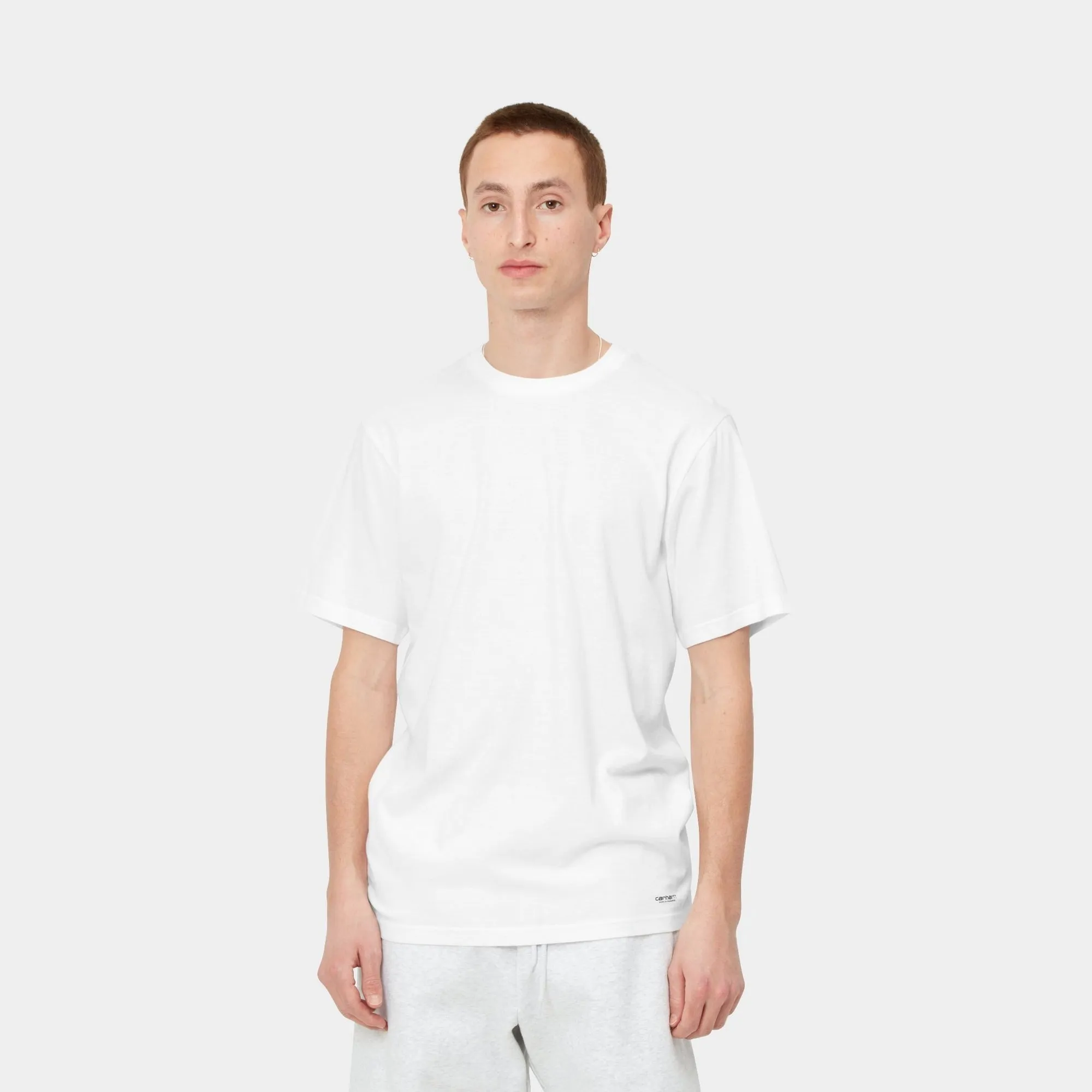 Standard Crew Neck T-Shirt (2 Pack) | White   White