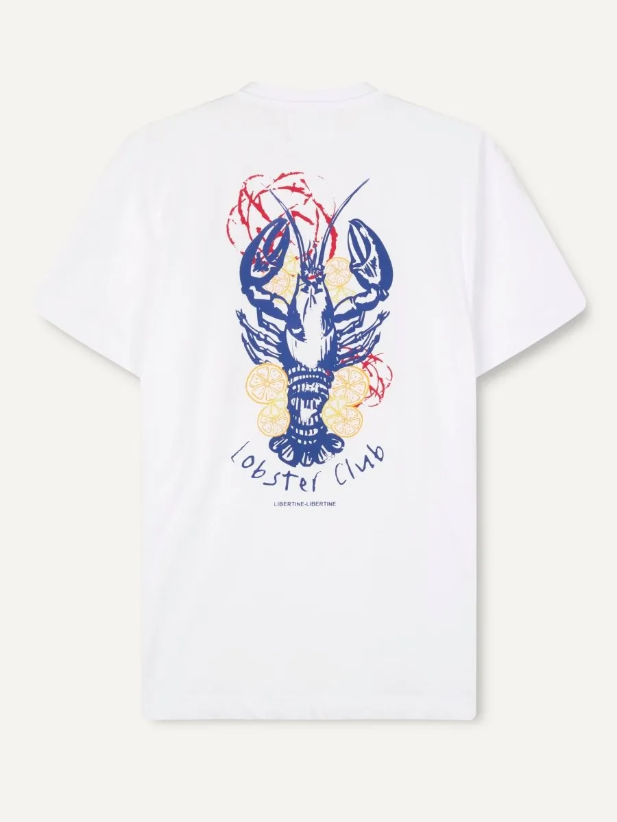 Libertine Beat Lobster Club 24 Premium Cotton T-Shirt - Classic White, 1868 Edition