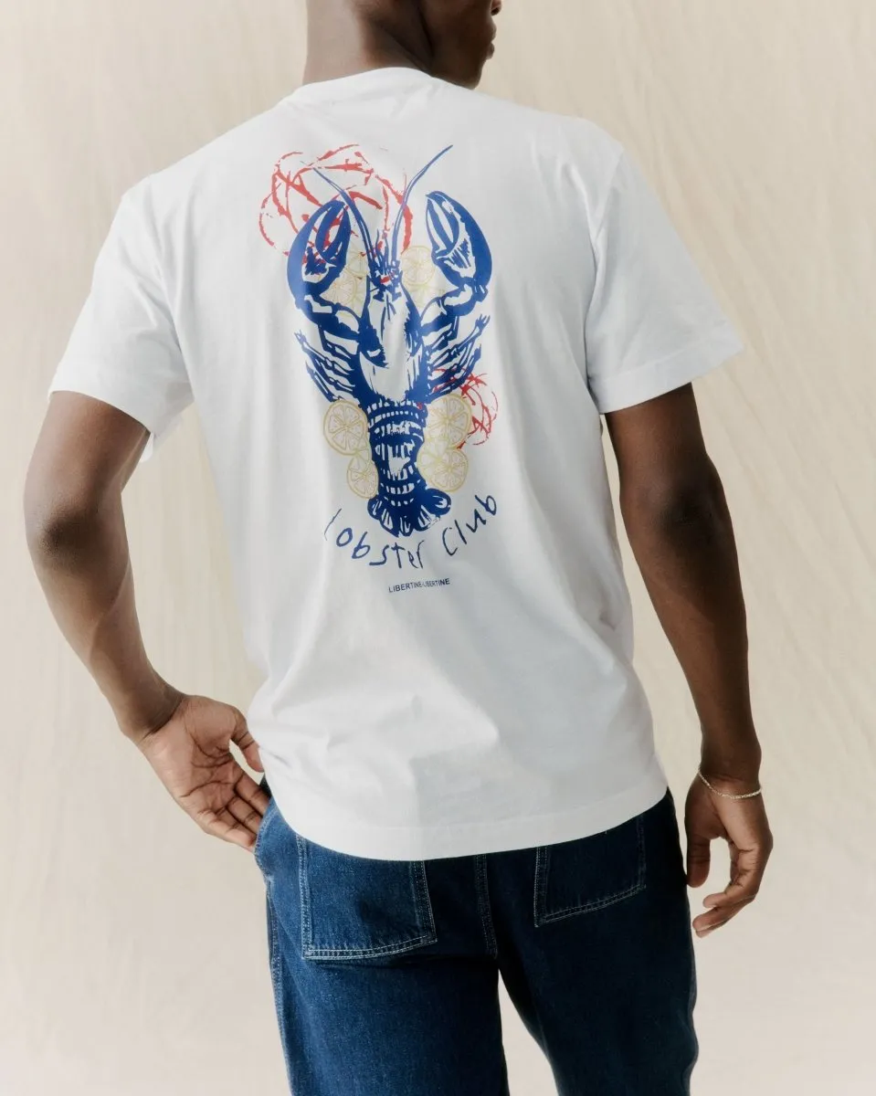 Libertine Beat Lobster Club 24 Premium Cotton T-Shirt - Classic White, 1868 Edition