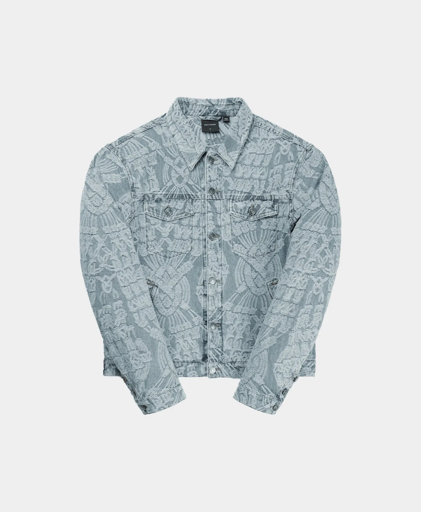 Light Blue Settle Macrame Denim Jacket