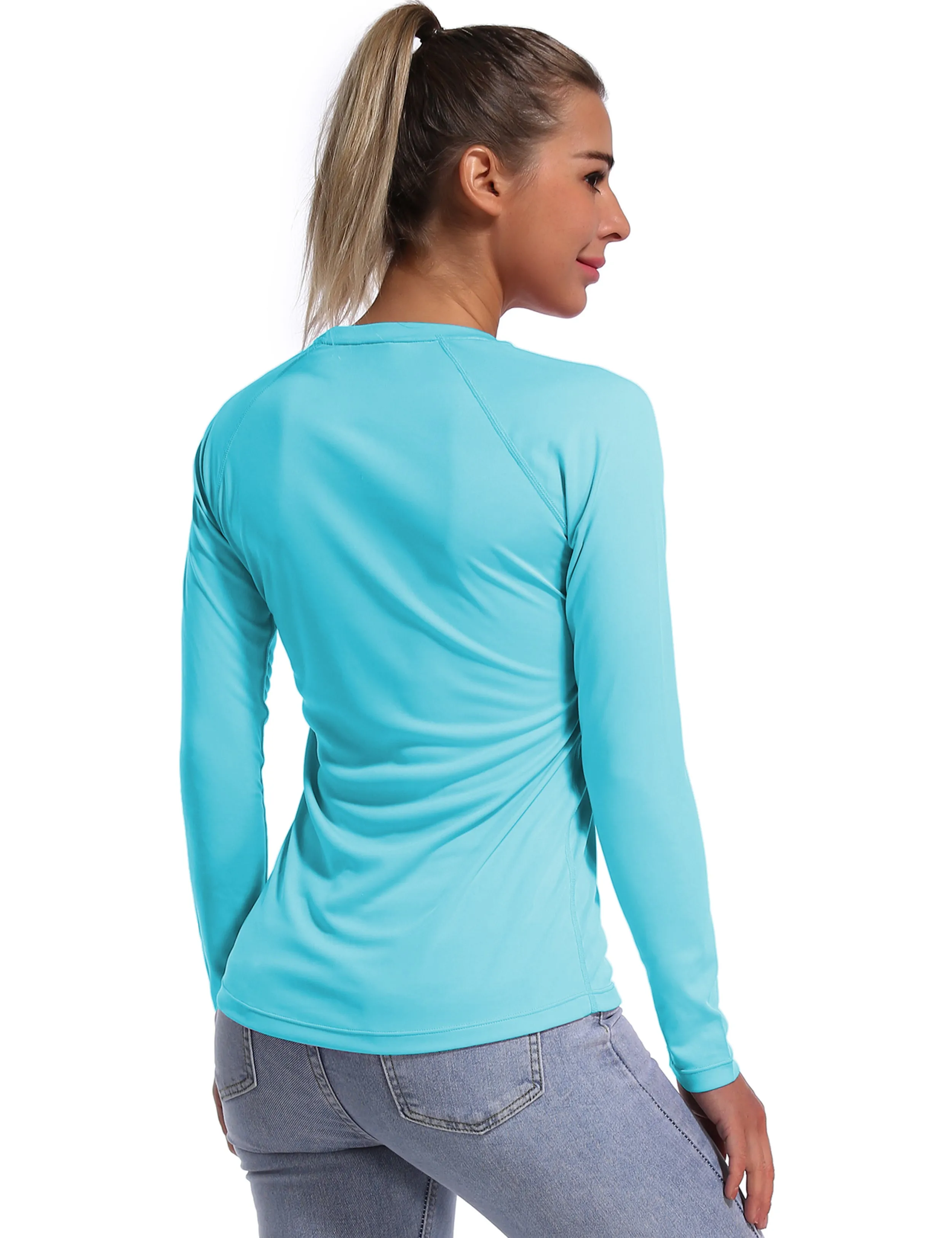 Long Sleeve Athletic Shirts blue