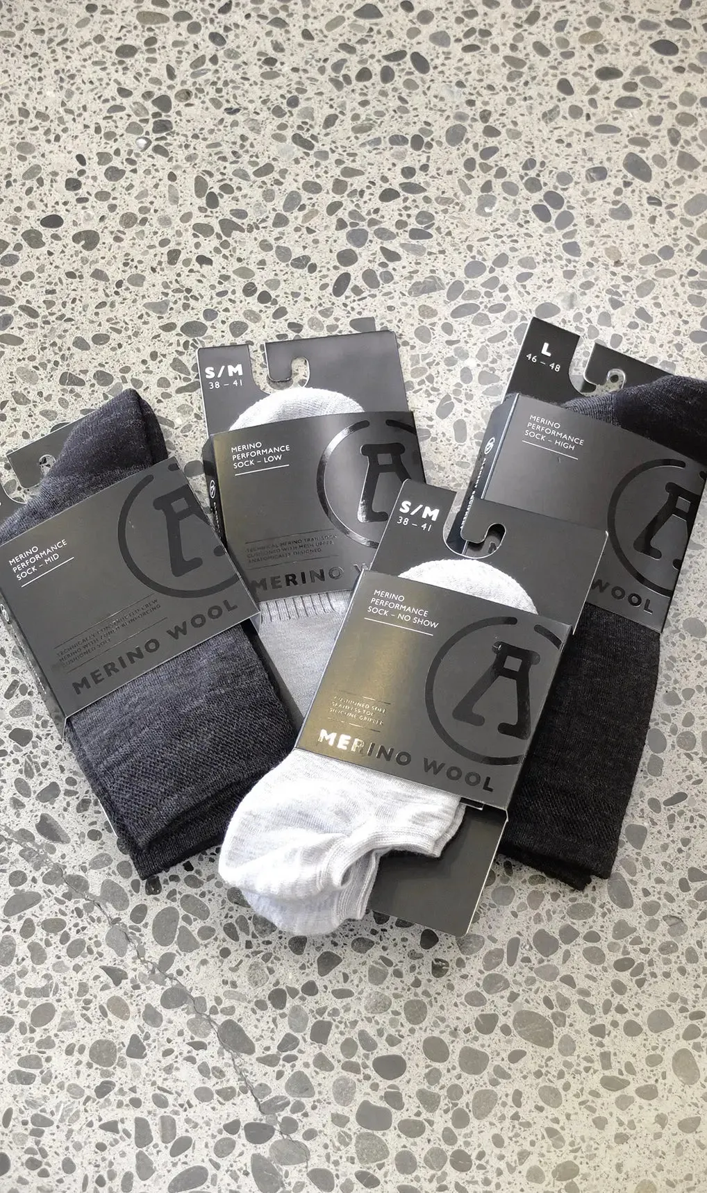 MERINO WOOL PERFORMANCE SOCKS - NO SHOW