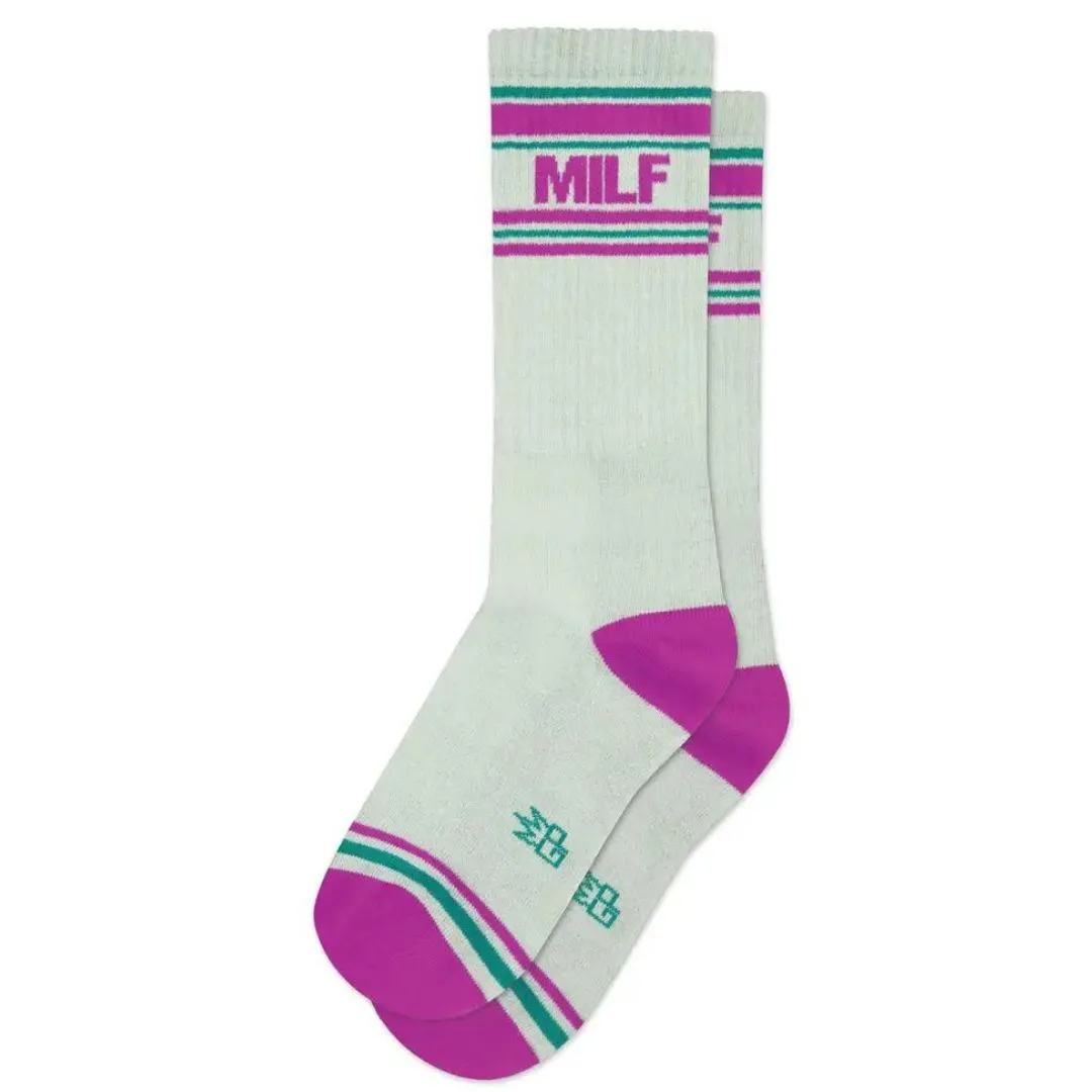 MILF Unisex Gym Crew Socks