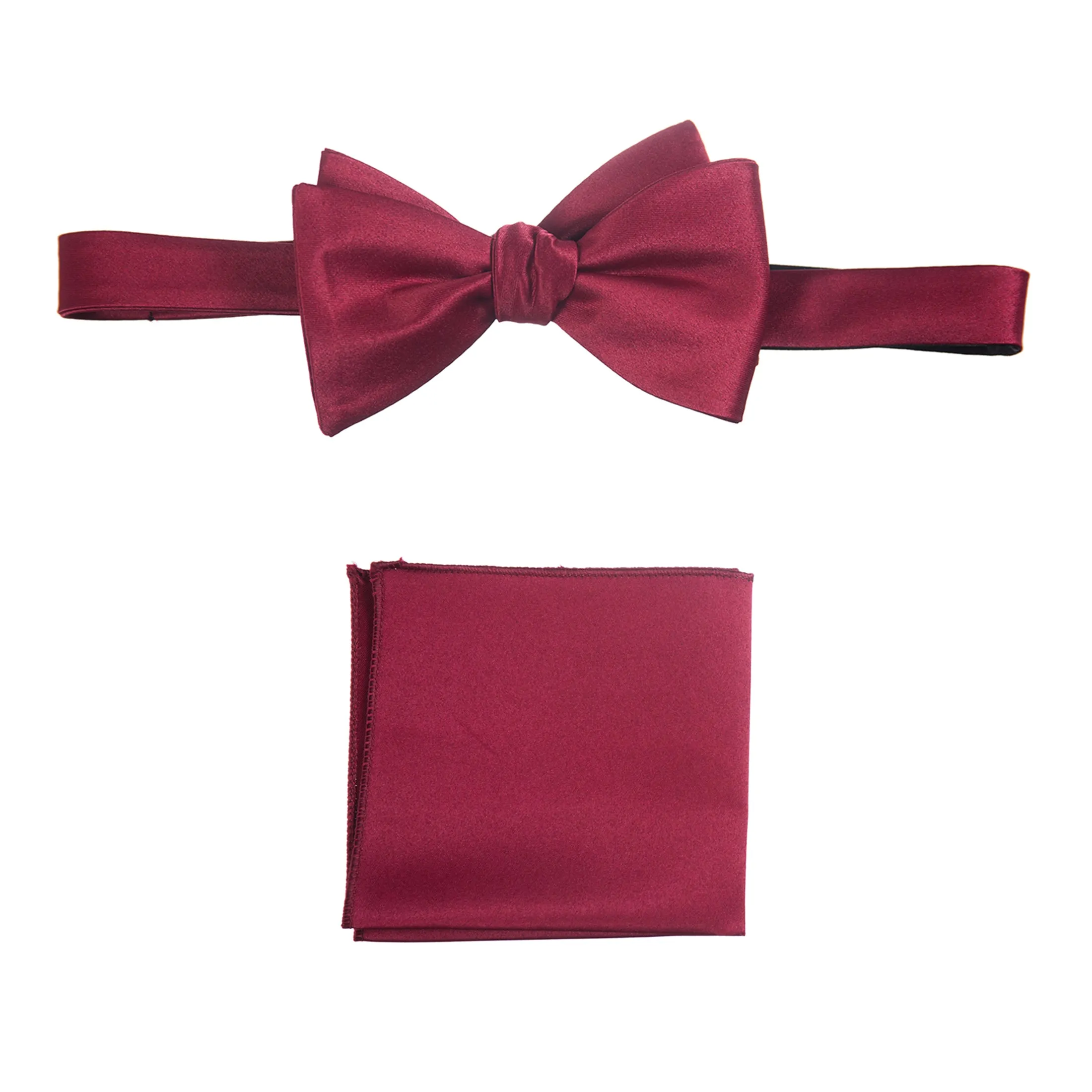 Selftie Bow Tie and Pocket Square Handkerchief Set