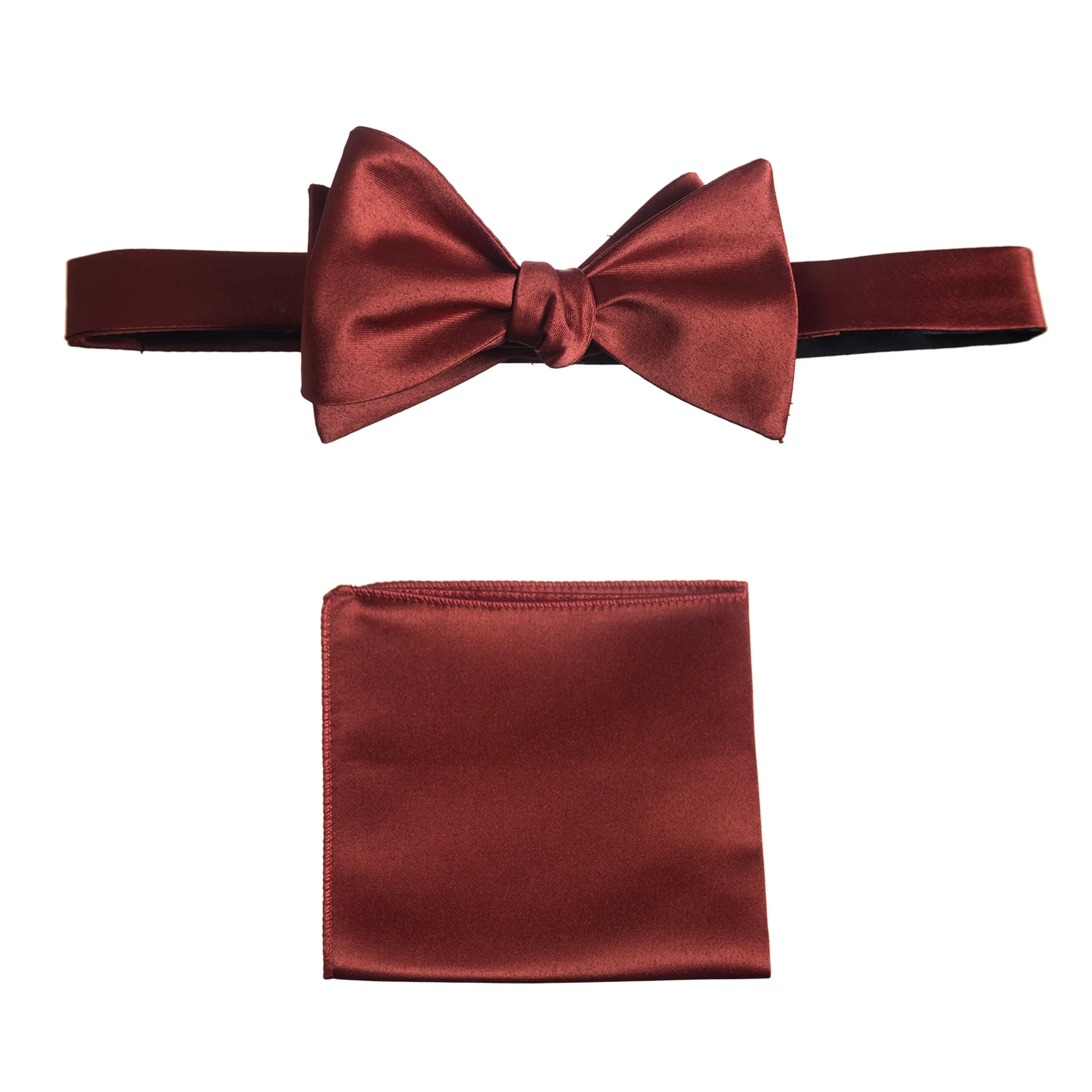 Selftie Bow Tie and Pocket Square Handkerchief Set