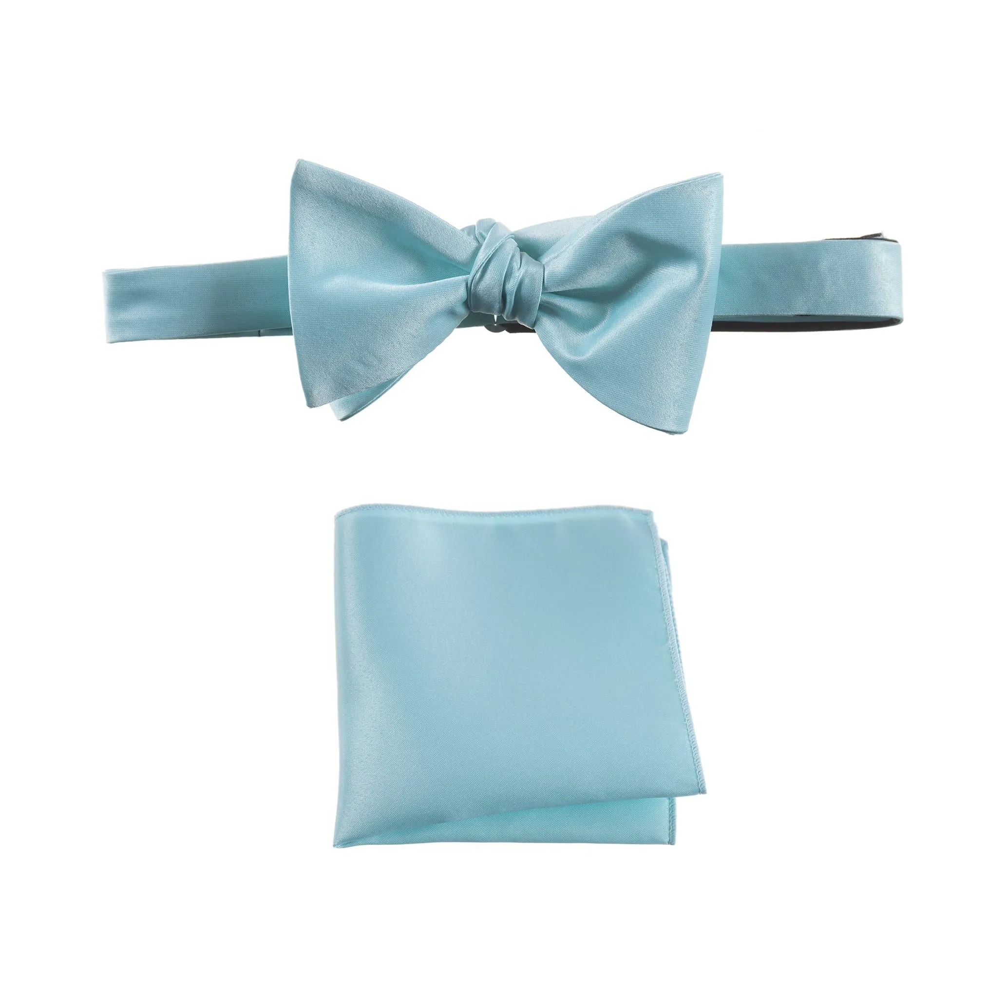 Selftie Bow Tie and Pocket Square Handkerchief Set