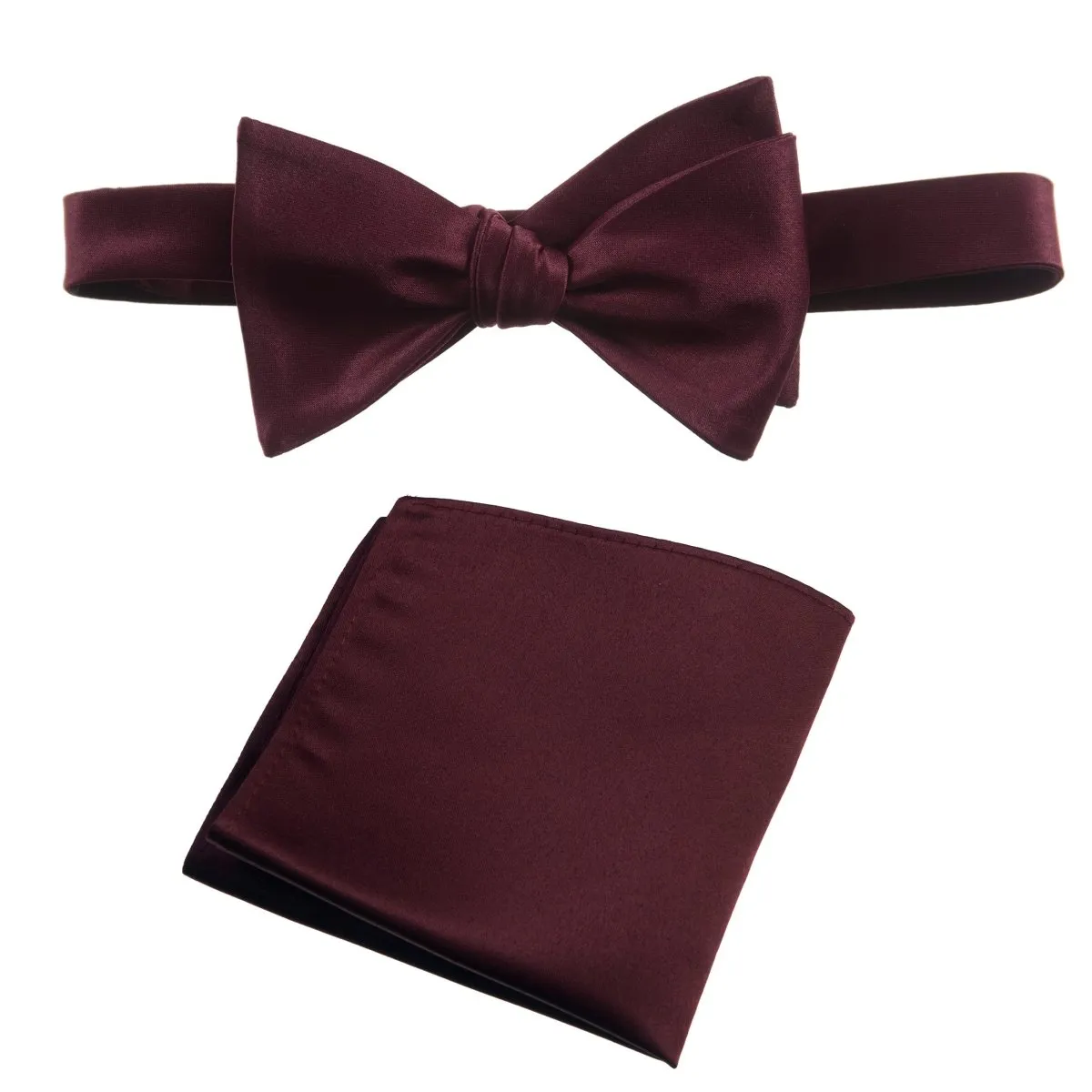 Selftie Bow Tie and Pocket Square Handkerchief Set