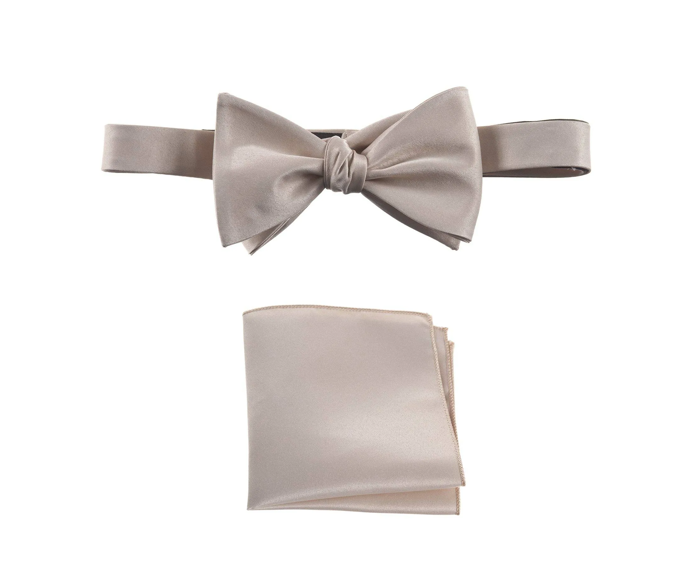 Selftie Bow Tie and Pocket Square Handkerchief Set