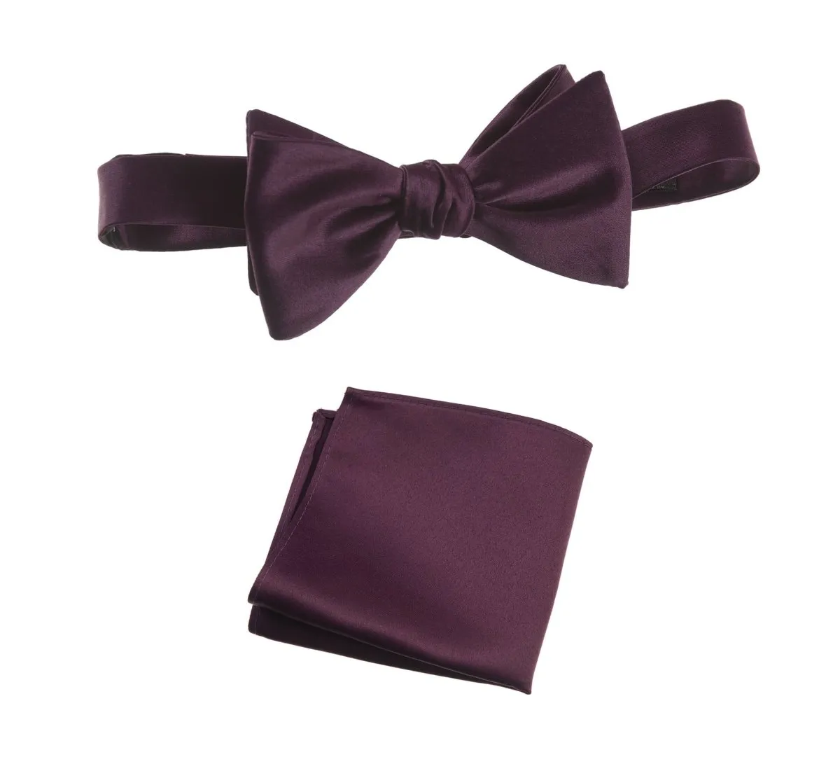 Selftie Bow Tie and Pocket Square Handkerchief Set