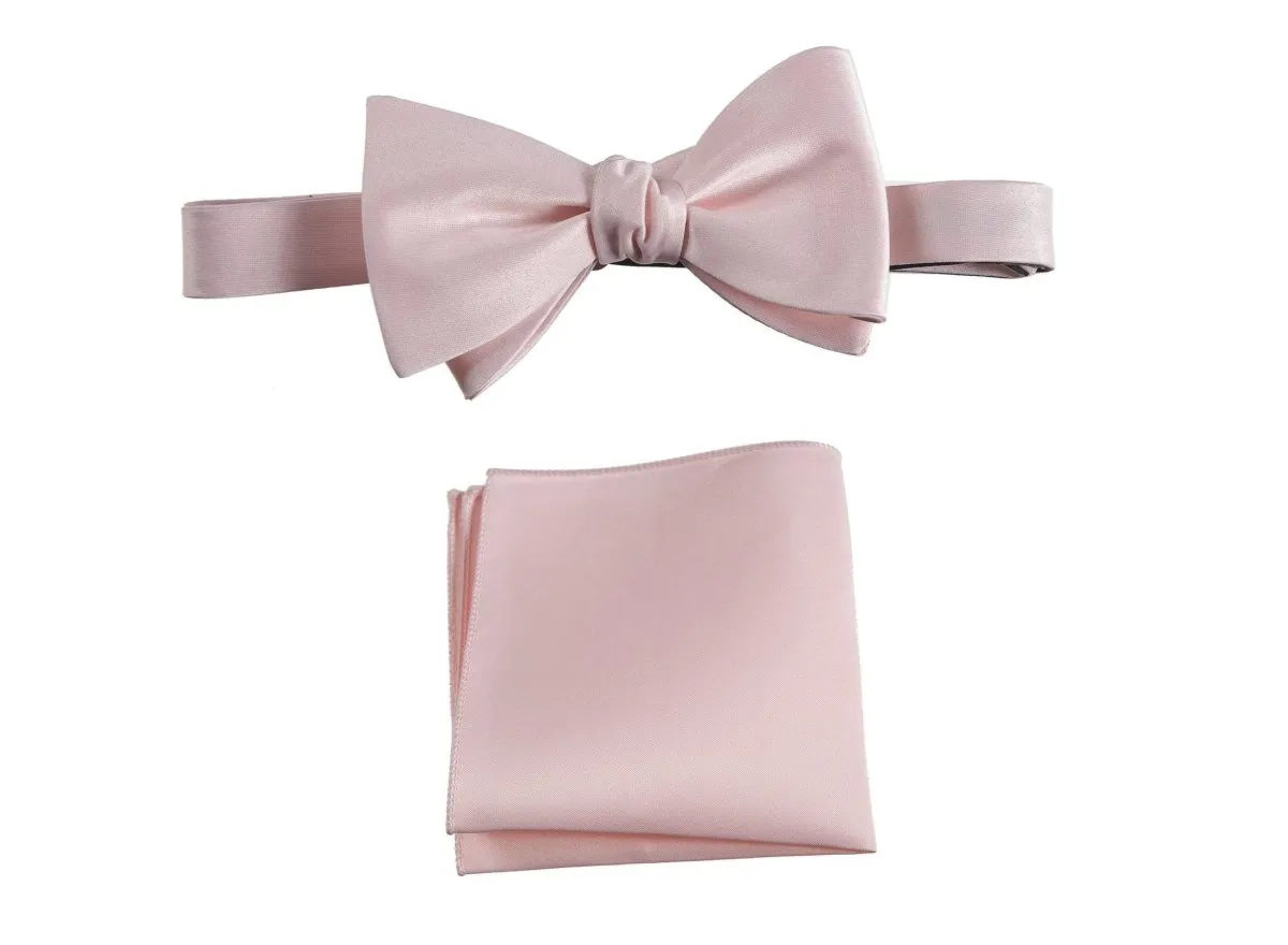 Selftie Bow Tie and Pocket Square Handkerchief Set