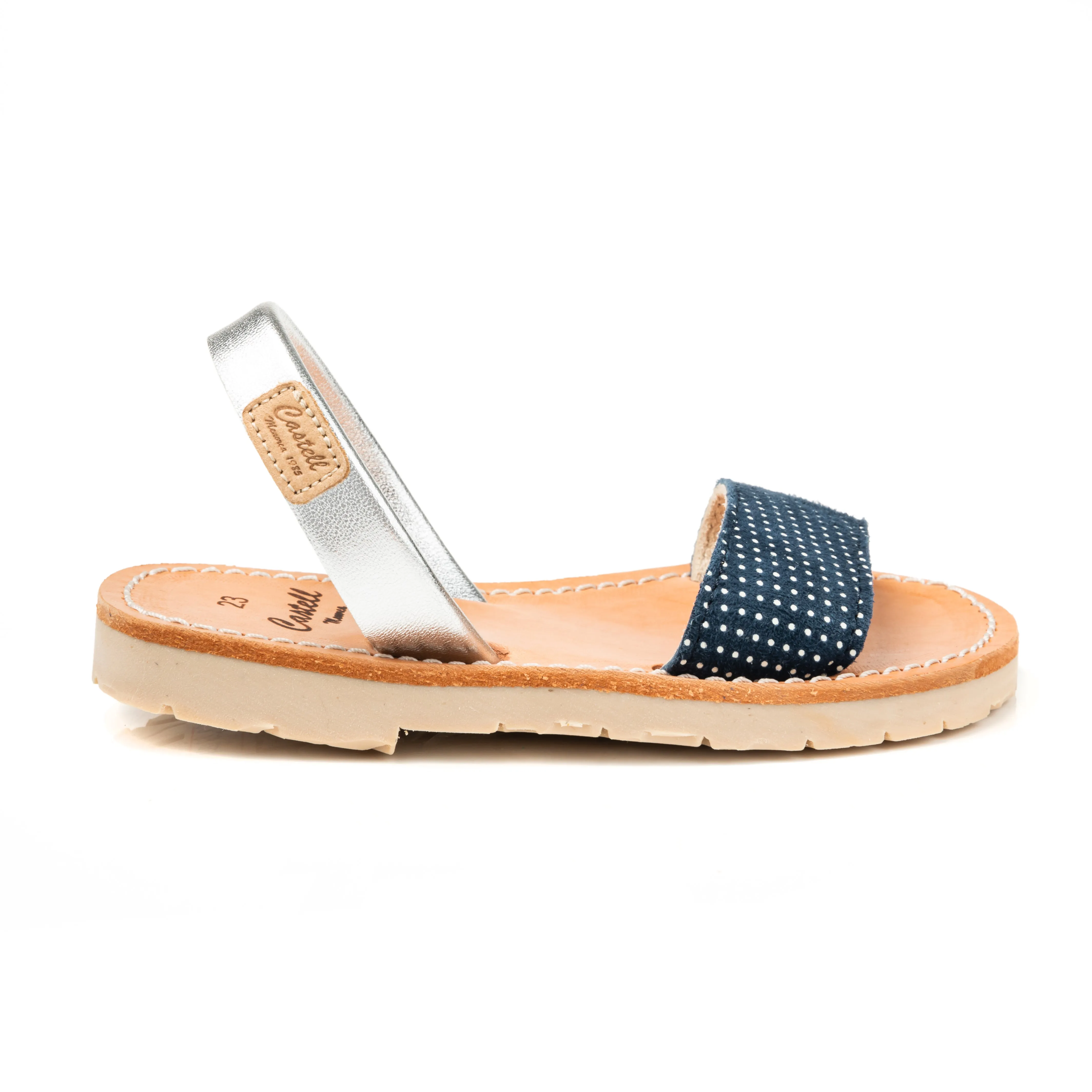 Renewed Leather Open Toe Menorcan Sandal For Kids - A 1452