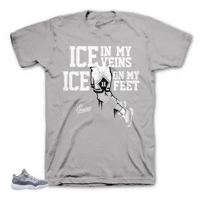 Retro 11 Cool Grey Shirt - Ice In My Veins - Grey