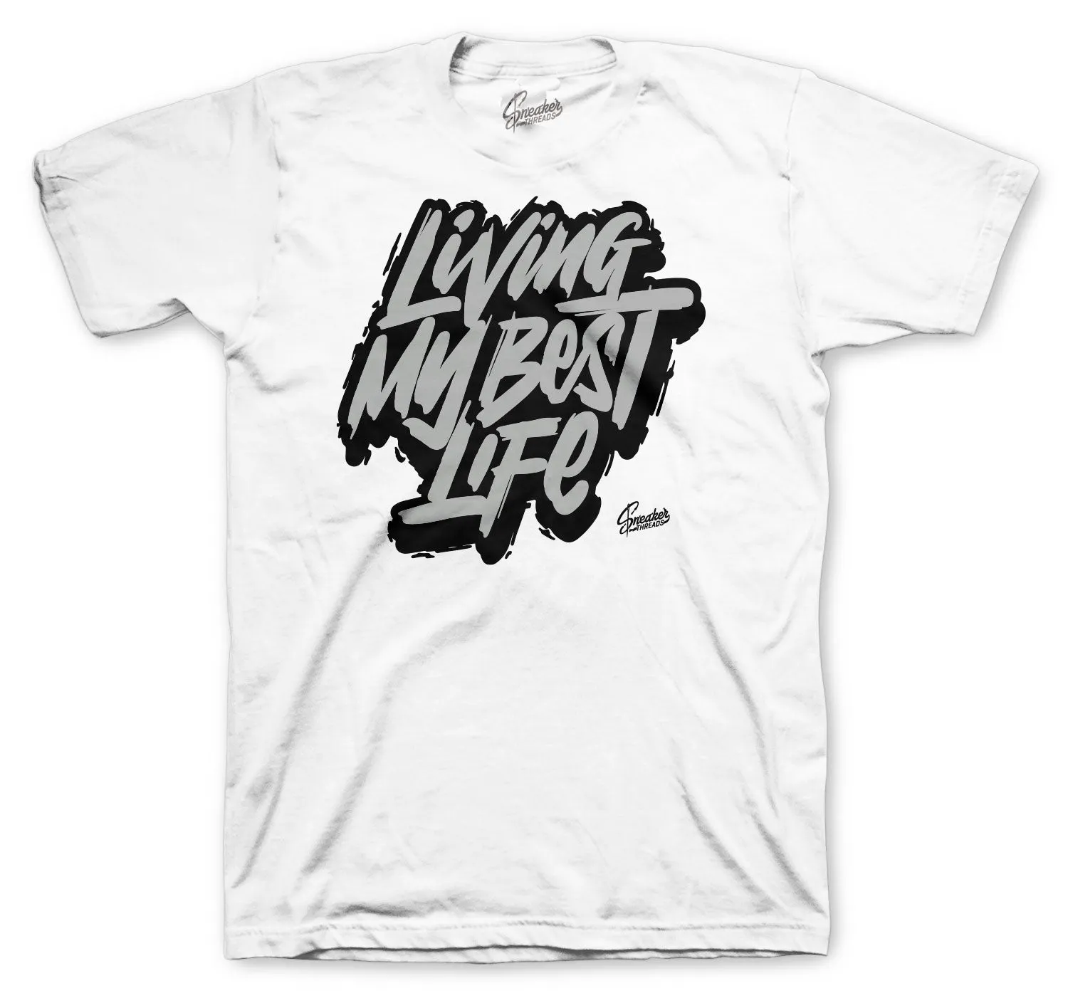 Retro 11 Cool Grey Shirt - Living Life  - White