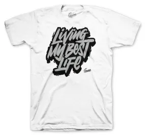 Retro 11 Cool Grey Shirt - Living Life  - White