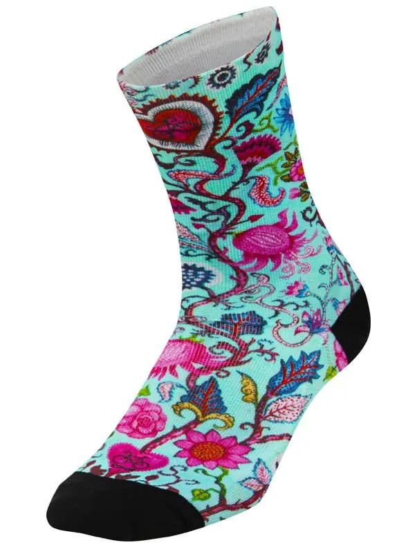 Secret Garden Cycling Socks