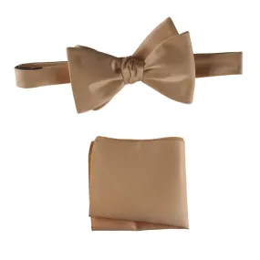 Selftie Bow Tie and Pocket Square Handkerchief Set