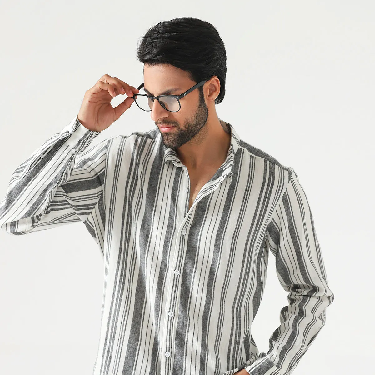 Button Down Striper-HWMF322004